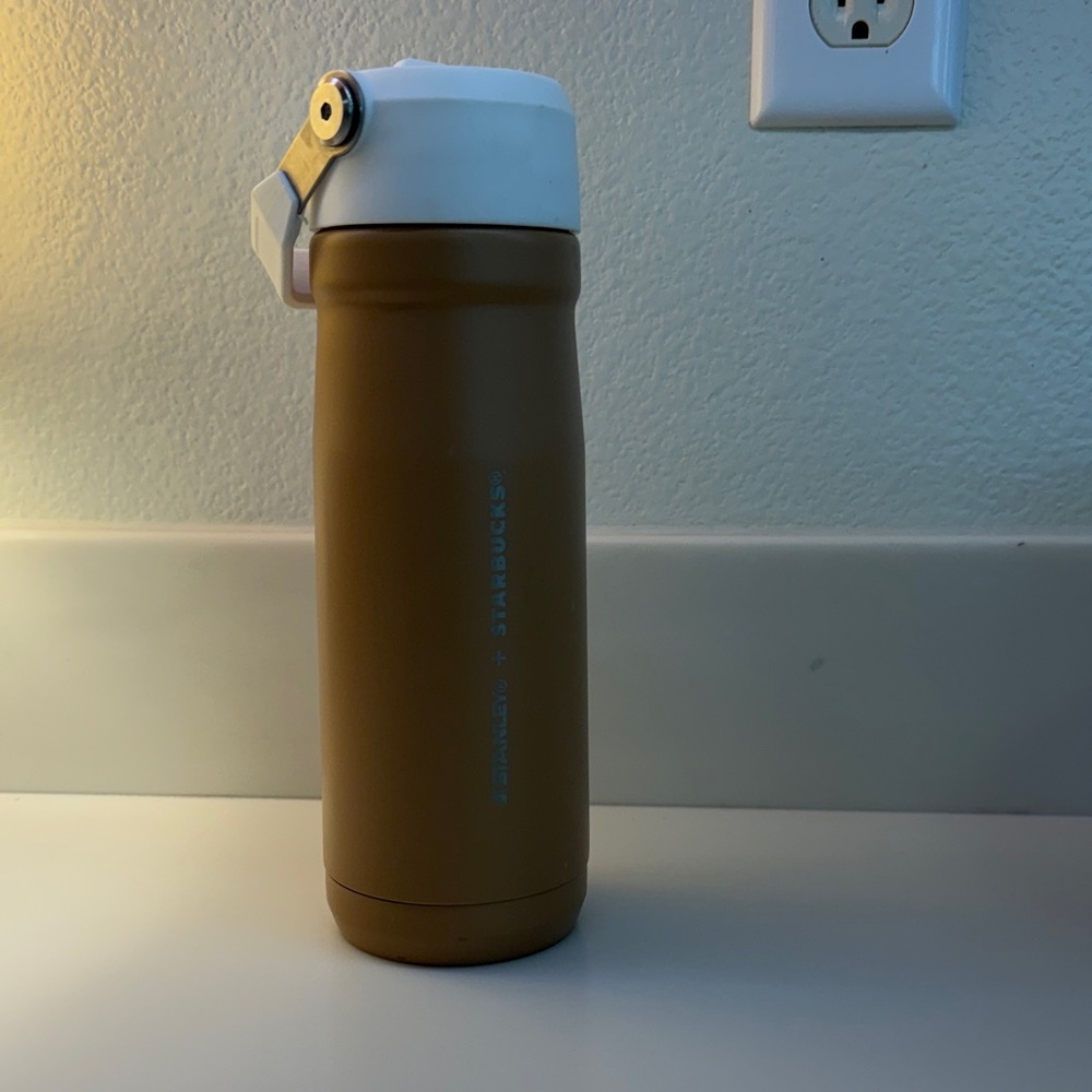 Starbucks Brown Travel Tumbler with White Lid